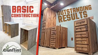 How To Build Cabinet Bodies || Hidden Man Cave Project