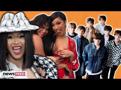 Cardi B FANGIRLS Over Selena Gomez & BTS!