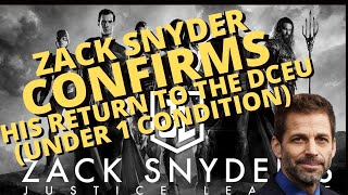 Celebrity Zack Snyder Confirms DCEU Return on One Condition: HIS DIRECT QUOTE!! Wealth