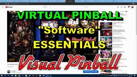 Virtual Pinball: "Software" Essentials  - Visual Pinball X (Bookmarks in description)