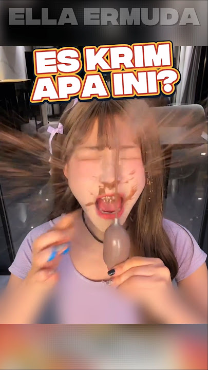 Cara Makan Es Krim Yang Salah❗ #videoviral #mukbang