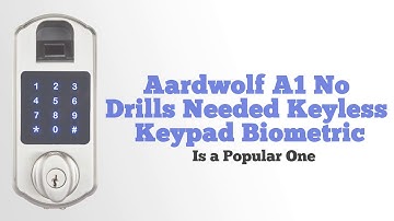 Ardwolf A1 No Drills Needed Keyless Keypad Biometric