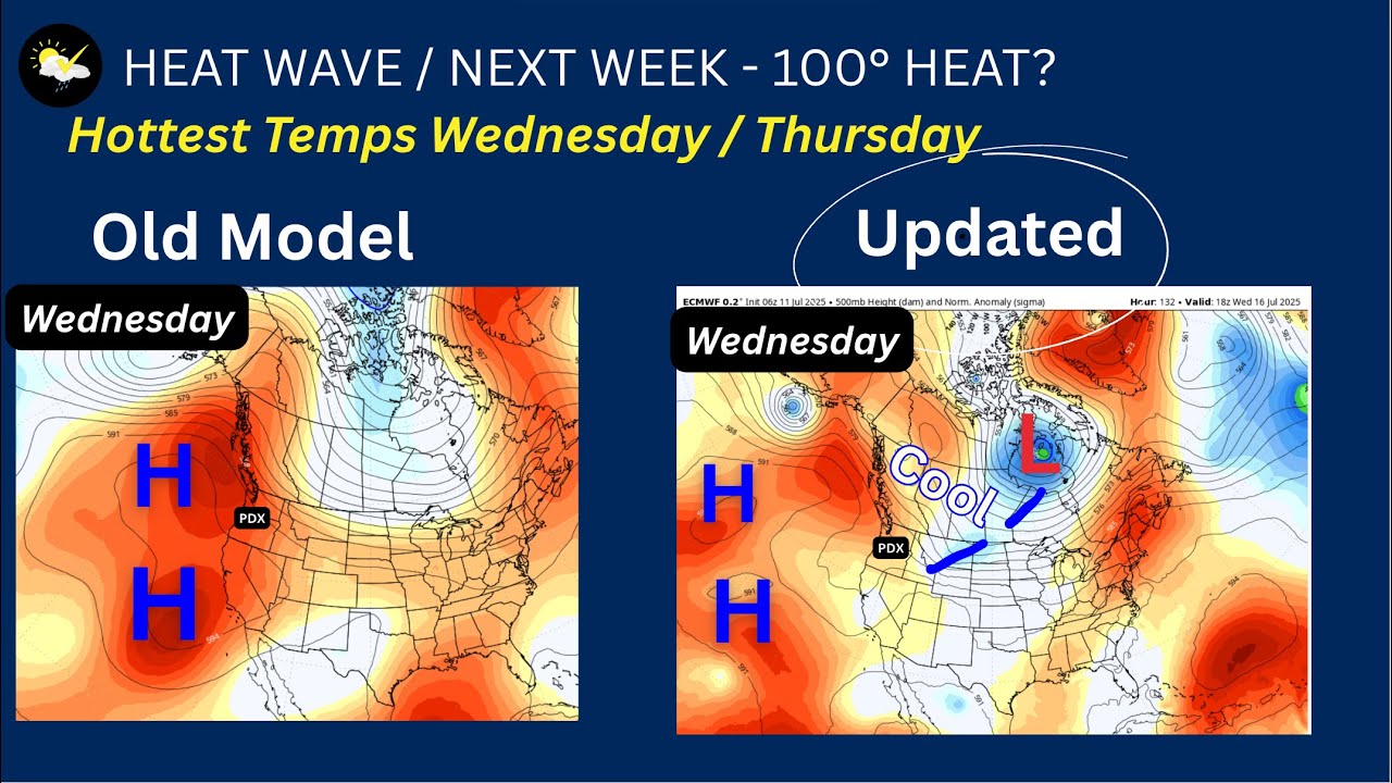 Portland Heat Advisory This Sunday / Hot Watch Next Week - YouTube