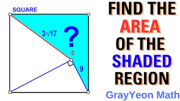 Find the area of the blue region Important Geometry skills explained #geometryskills #mathpuzzles