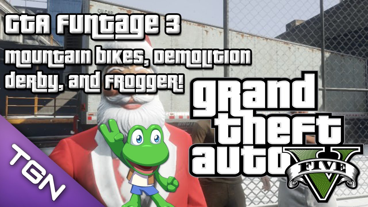 GTA 5 Funtage | Funtage 3 | Mountain Bikes, Demolition Derby, and Frogger!