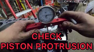 How to check your piston protrusion and valve recessions !