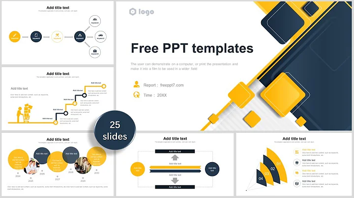 Geometric background general business PPT templates🔥Free slides 🔥