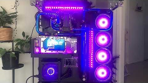Thermaltake Core P5 Custom Loop Gaming PC Build Montage (Bluey)