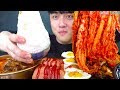 ASMR 삼겹살김치찌개와 직화오징어제육볶음 스팸구이 계란후라이 먹방 KOREA MOST POPULAR FOOD MUKBANG