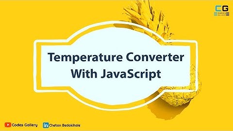temperature converter javascript