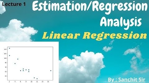 LINEAR REGRESSION (Lecture 1) | By : Sanchit Sir