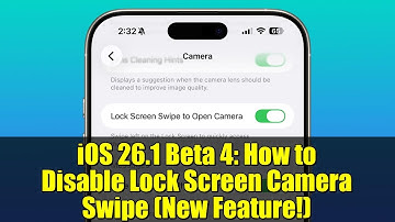 iOS 26.1 Beta 4: How to Disable Lock Screen Camera Swipe (New Feature!)
