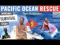 Pacific ocean rescue incredible survival story after rogue wave capsizes rowboat