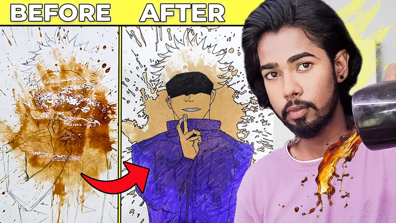 I Made Gojo Satoru Using Spilled Coffee Art Jujutsu Kaisen S2 YouTube I Made Gojo Satoru Using Spilled Coffee Art Jujutsu Kaisen S2 YouTube