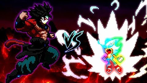 Dark Limit Break Broly SSJ4 V6 OP VS Sonic Chaos V3 RN OP (all form) in Jump Force Mugen