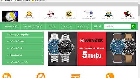 Source code website bán đồng hồ wordpress tối ưu seo