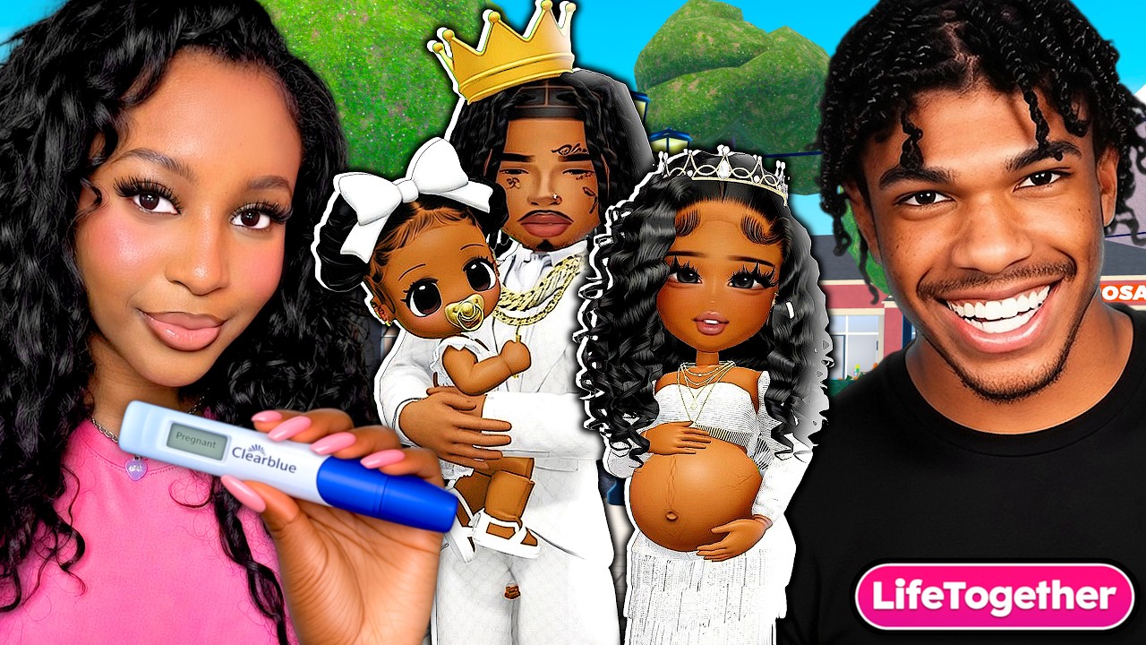 I Started A RICH REALISTIC FAMILY with my BOYFRIEND in LIFETOGETHER RP... HACKERS Joined! (Roblox)