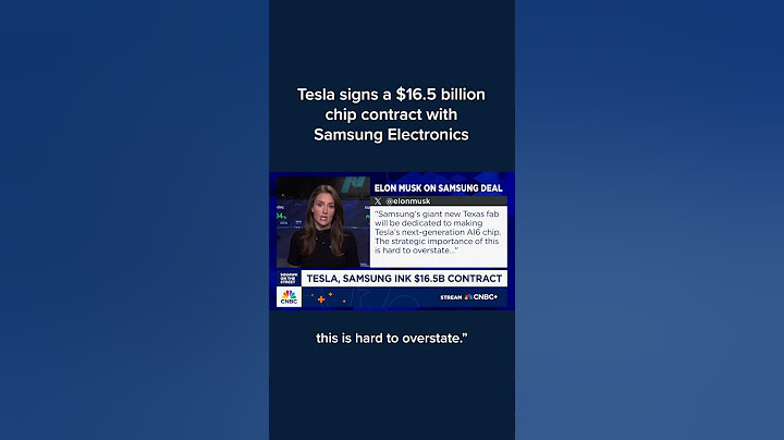 Tesla signs a $16.5 billion chip contract with Samsung Electronics