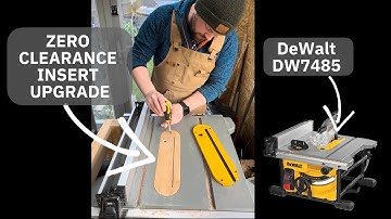 DeWALT DW7485 zero clearance upgrade