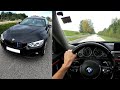 Bmw 420d gran coupe 2015 xdrive 184hp  pov test drive  0100 acceleration binaural audio