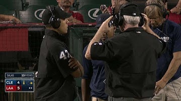 Out call at first stands after review in 8th