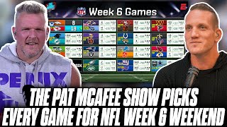 The Pat McAfee Show Picks \& Predicts Every Game For NFL's 2023 Week 6