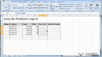 Como descobrir a porcentagem de um valor no Excel?