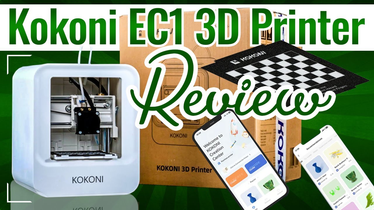 Kokoni EC1 3D Printer (Unboxing & Full Review): Best 3D Printer for ...