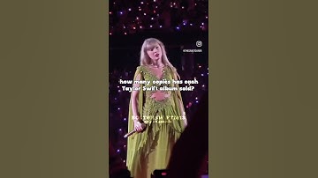 how many copies has each TS album sold? #taylorswift #shorts #fyp #fy #erastour #facts #viralshort