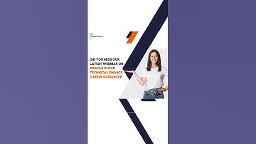 Oracle Cloud Technical Finance Career Guidance Webinar recording