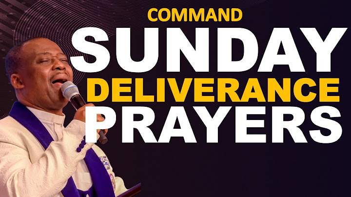 COMMAND SUNDAY MIDNIGHT DELIVERANCE PRAYERS || DR. D.K. OLUKOYA