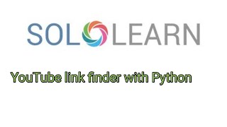 Sololearn code coach solutions with Android for YouTube Link Finder