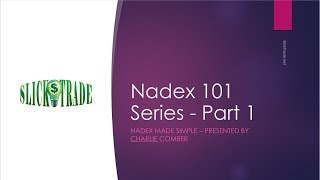 Nadex 101 Series   Part 1   Understanding the basics of Nadex platform
