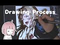 Holo | Spice and Wolf MERCHANT MEETS THE WISE WOLF : Anime Character Illustration Process