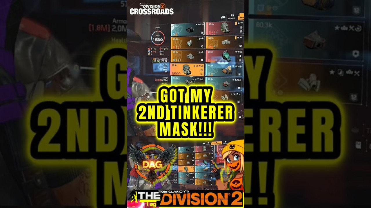 Guess what I got a second Tinkerers Mask drop in Division 2! 