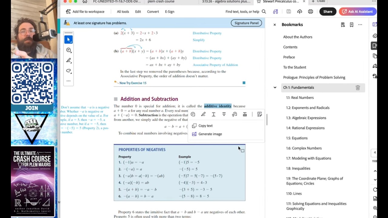 How to Read and Take Notes from Algebra, Trigonometry, and Precalculus Textbooks