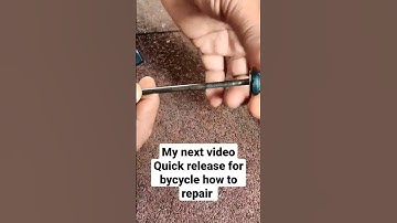 How to repair bycycle Quick release. first time on YouTube.#JR Tech4U#short #quickrelease