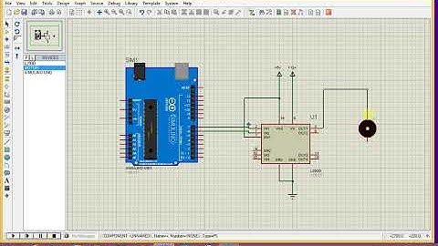 How to simulate DC motor with motor driver in proteus | Arduino