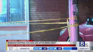 Woman shot on Dewey Avenue, left with life-threatening injuries