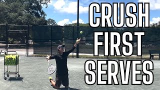 National champion coach teaches you the OPTIMAL first serve toss #tennis