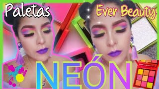 EVER BEAUTY/PALETAS NEÓN MAQUILLAJE 2020