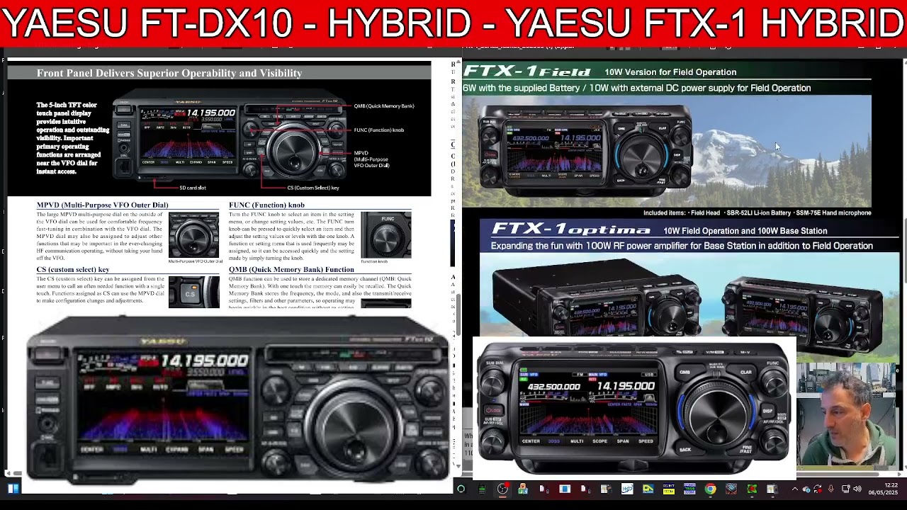 YAESU FTX-1 - A/D Converter - YAESU FTDX10 Hybrid - ? - YouTube