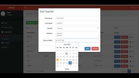 PHP CODE IGNITER CURD WITH AJAX DATA TABLE