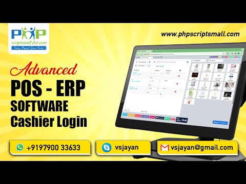 Readymade Advanced POS ERP Software Cashier  Login 2024 Technical Video demo Readymade PHP Scripts