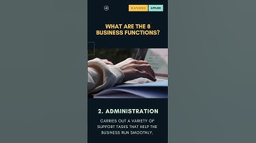 8 Business Functions – What is the administration function?