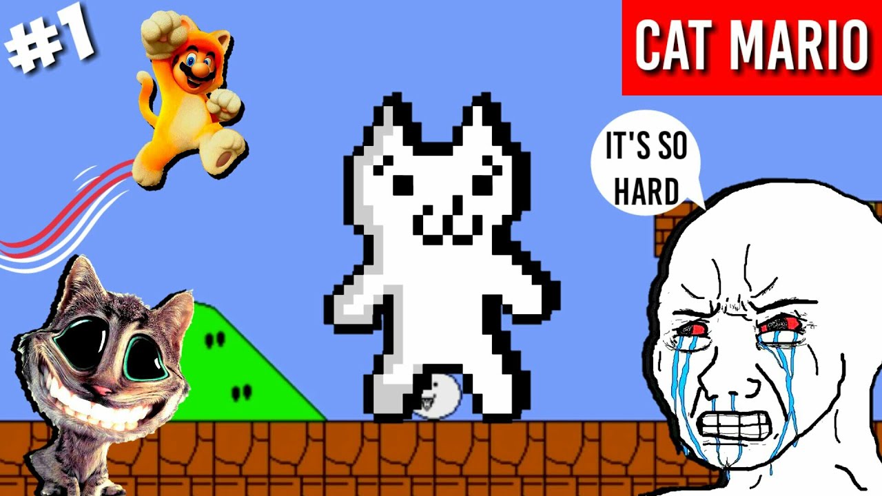 It Takes So Much Patience To Complete Level 1, Cat Mario Rage Moment 😓😑 ...