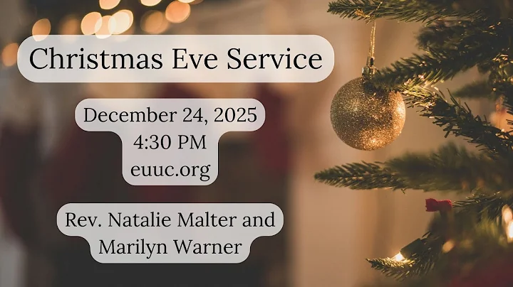 Christmas Eve Candlelight Service  - Rev. Natalie Malter