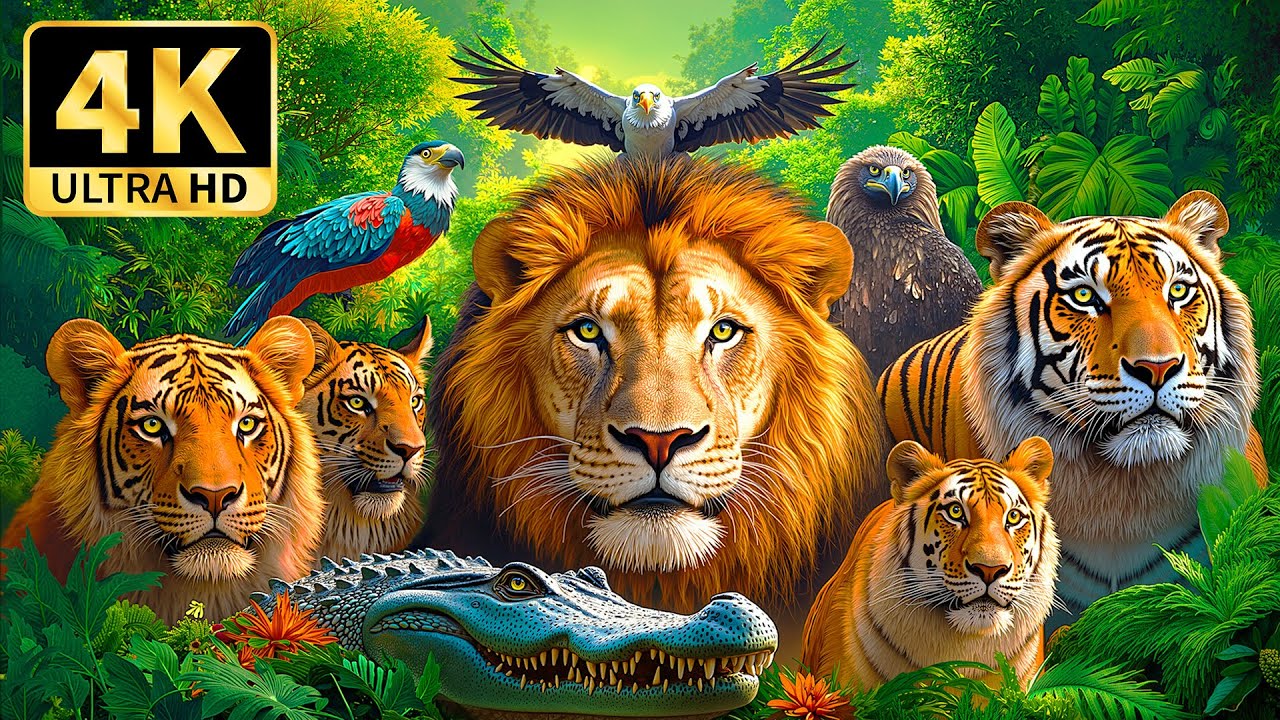 Explore the Most Beautiful Forest Animals in 4K – Relaxing Soothing Sounds to Relieve Stress