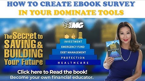 IMG DOMINATE TOOLS- HOW TO CREATE EBOOK SURVEY IN YOUR DOMINATE TOOLS