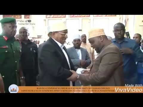 SHK OTHMAN MAALIM LEO AMTAJA MTU BORA MBELE YA RAIS WA ZANZIBAR